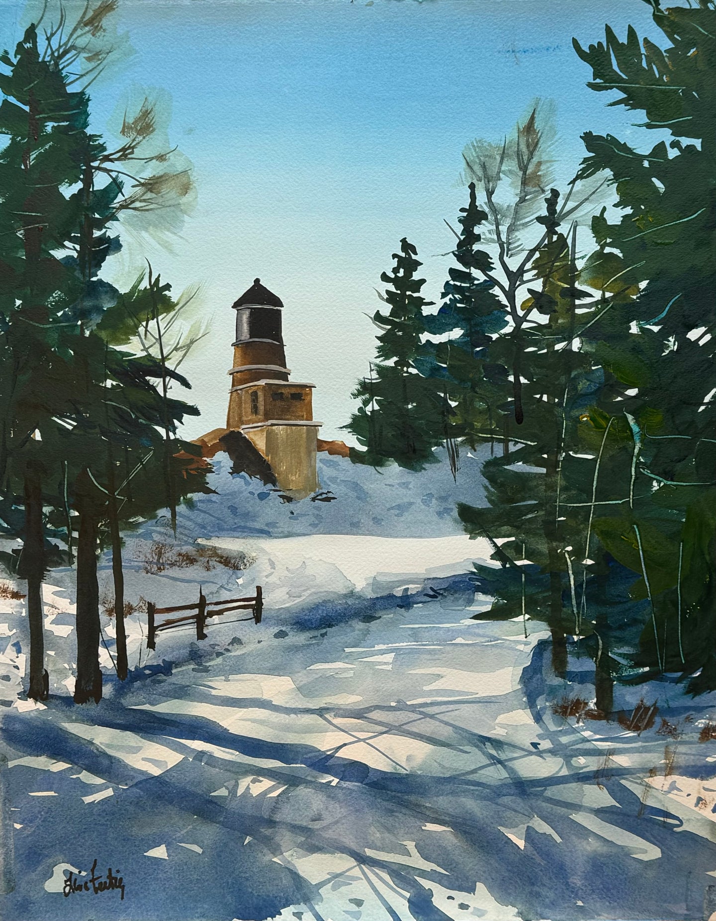 Snowy Lighthouse