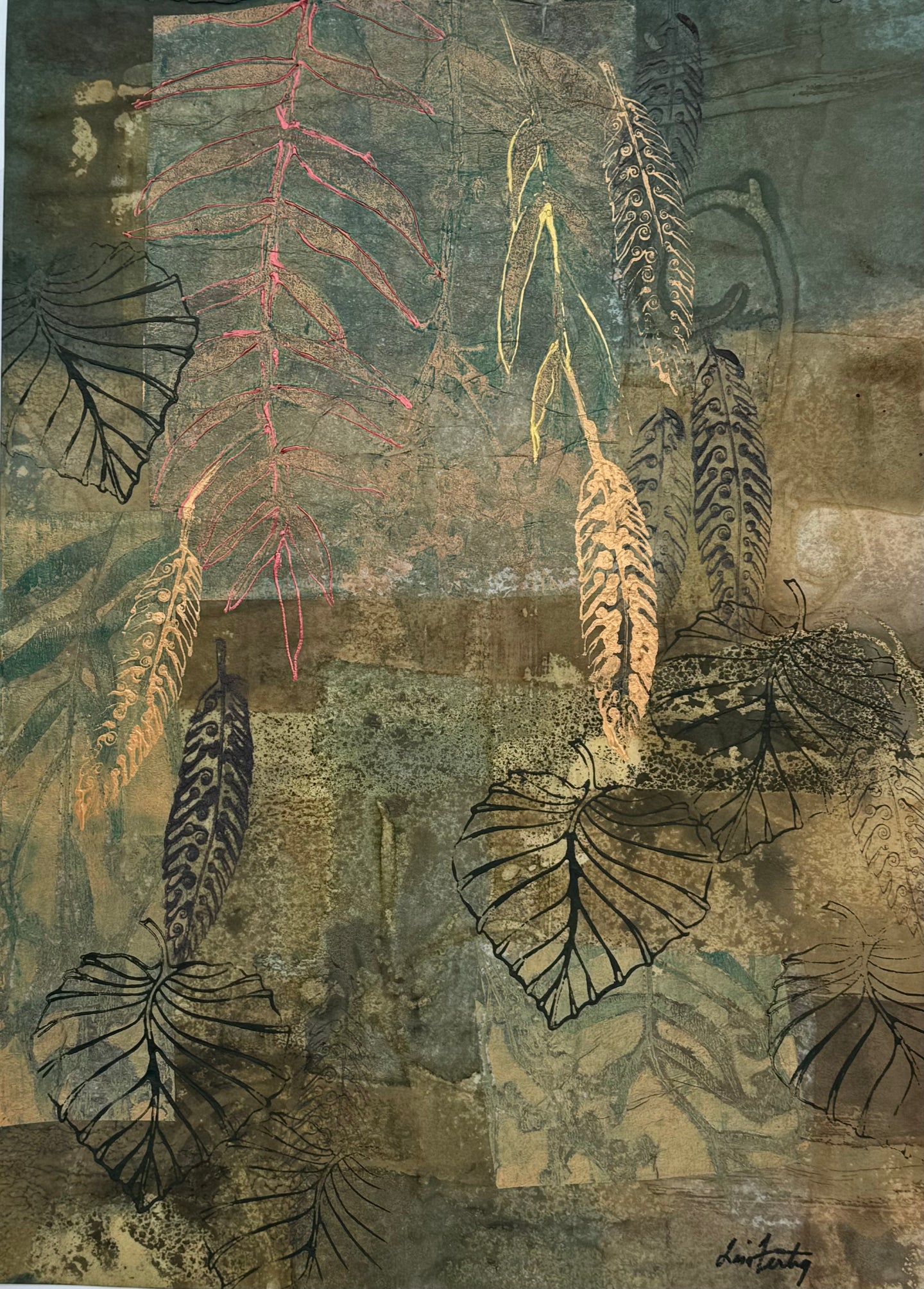 Copper Falling Leaves