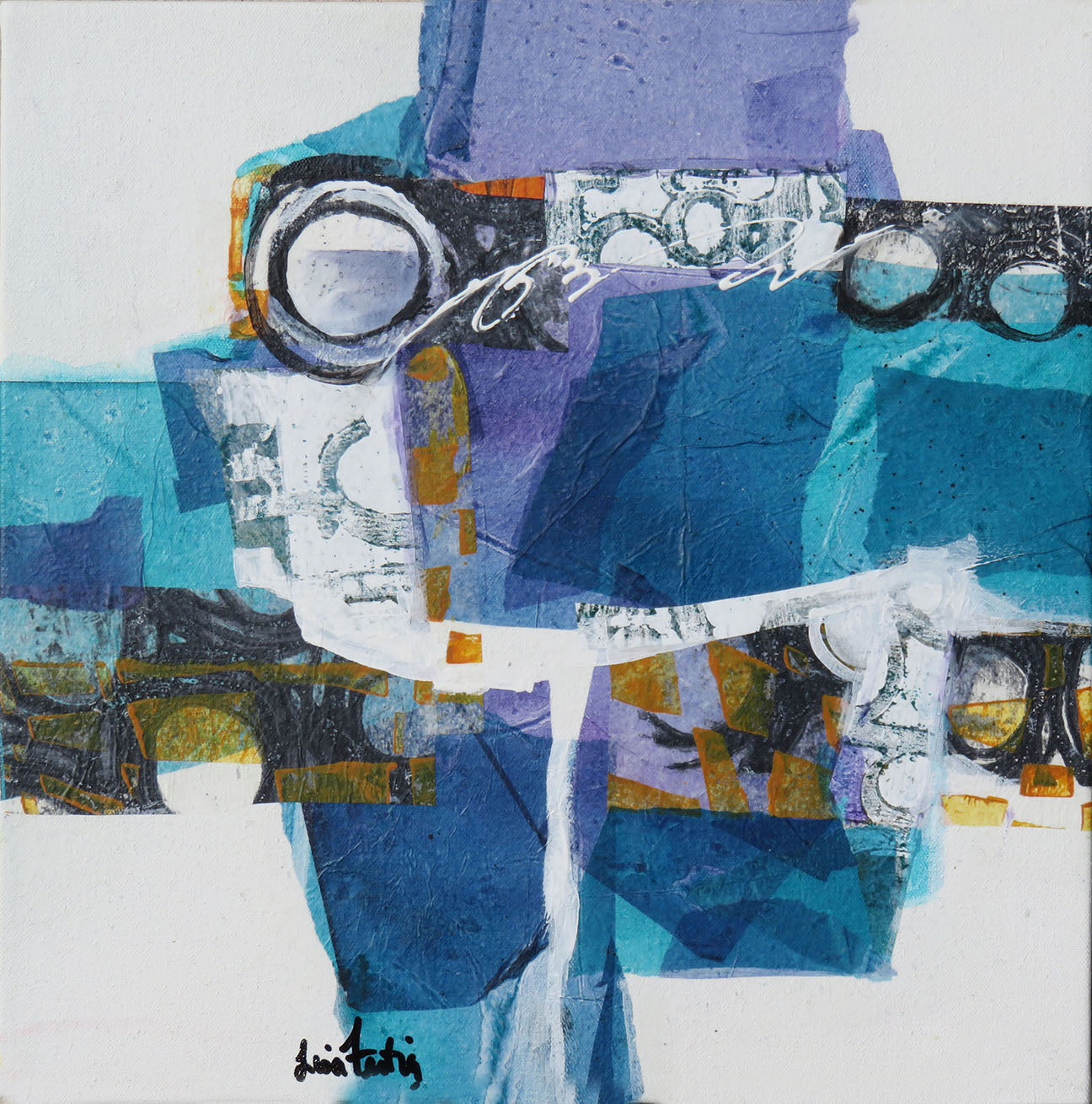 Blue and Purple Composition I