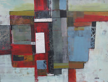 Load image into Gallery viewer, Red/Gray Contemporary Artwork II
