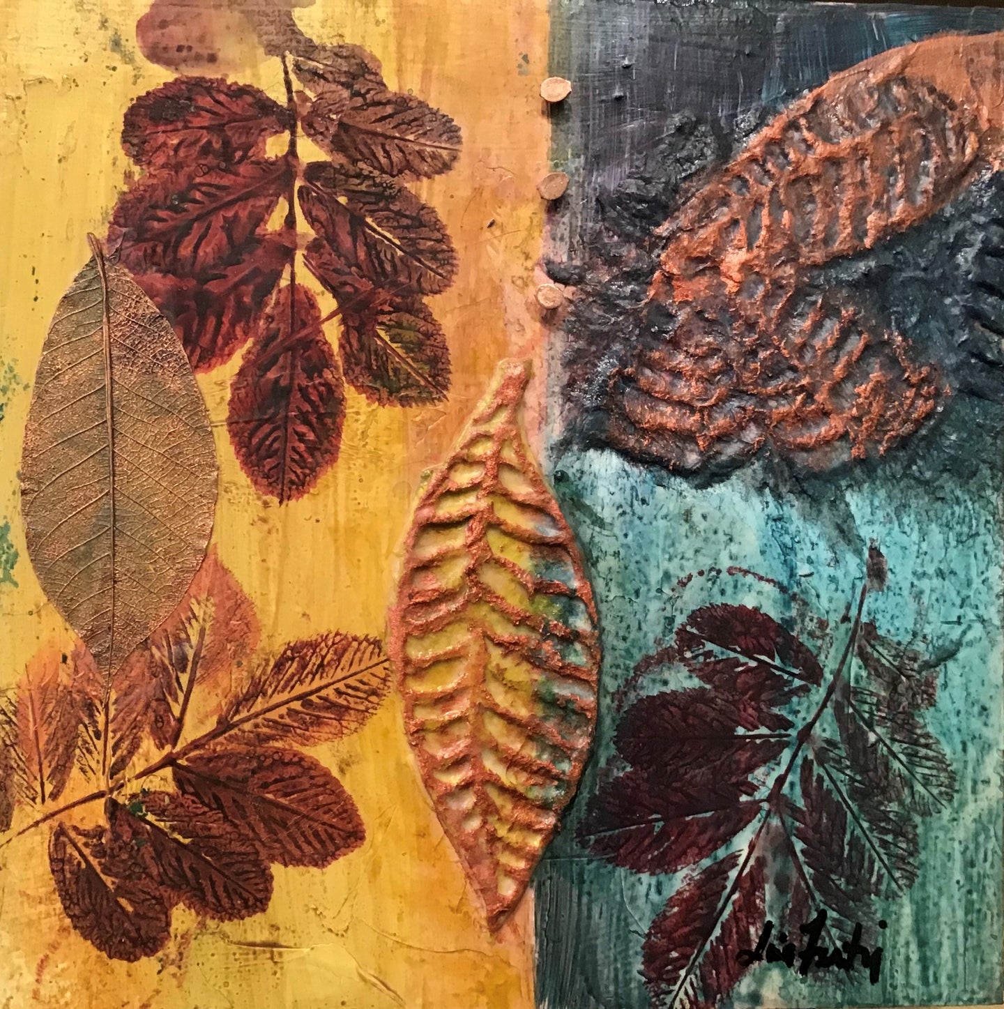 Copper Fallen Leaves
