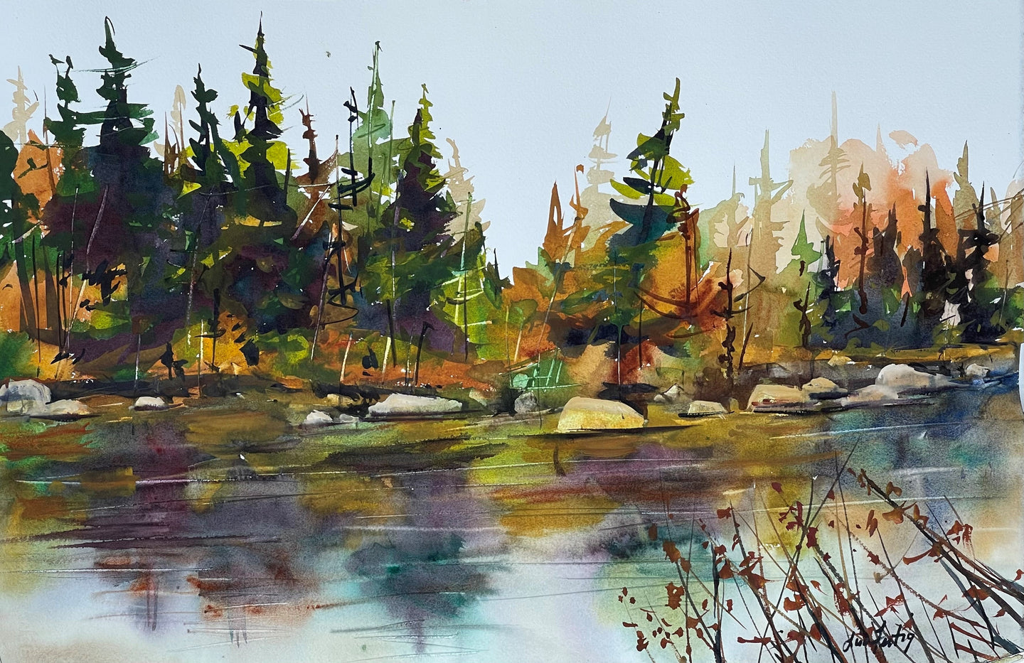 Colorful Tree Landscape