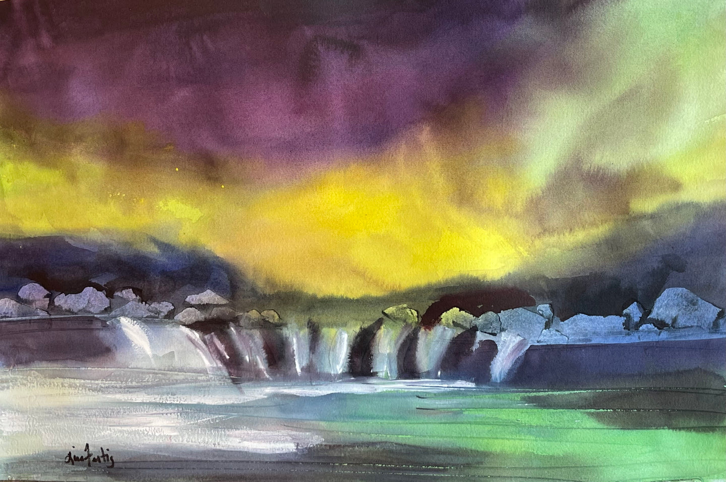 Northern Light Landscape