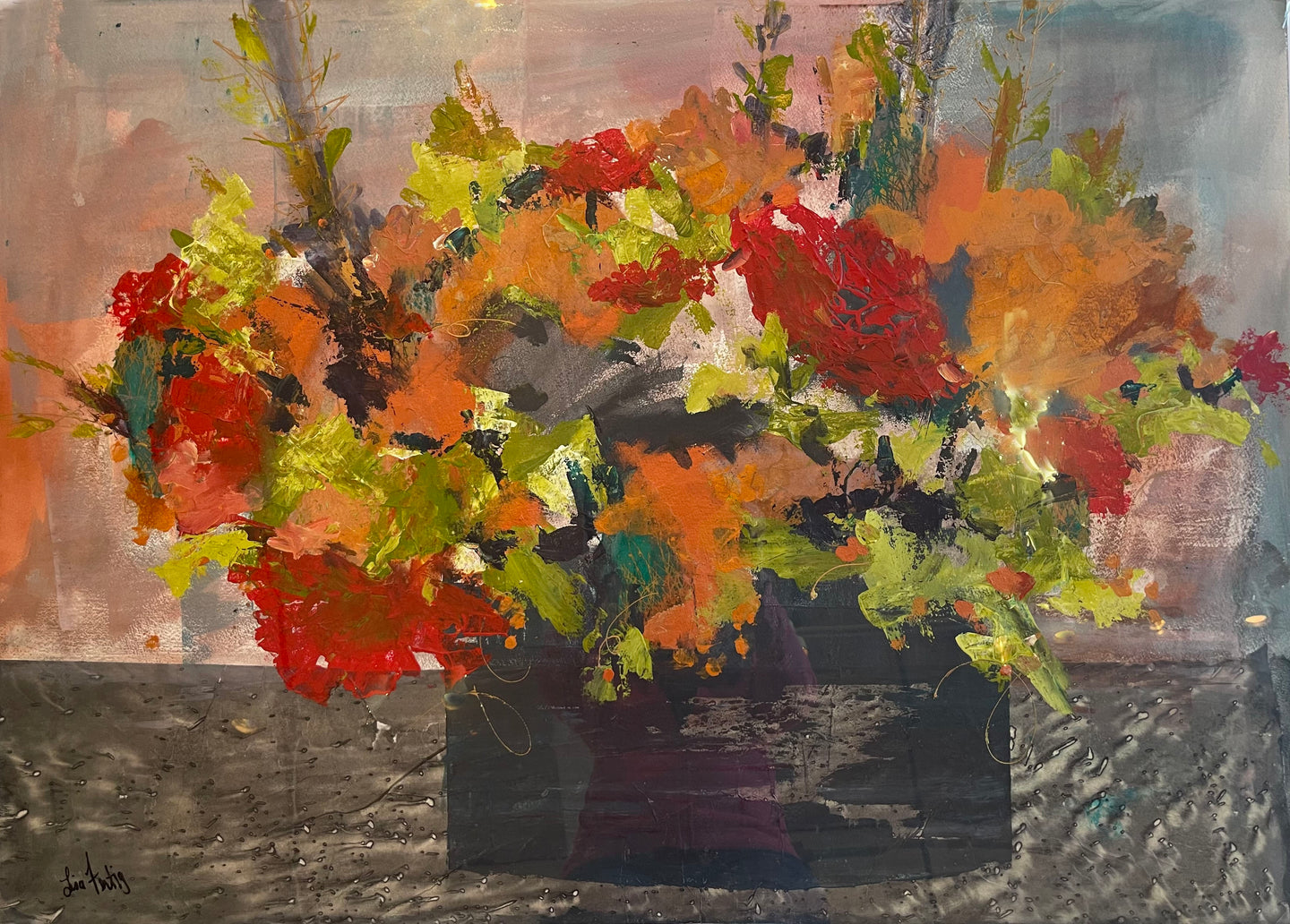 Abstracted Floral Bouquet